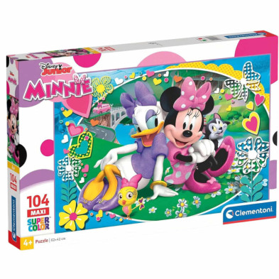 Imagen puzle maxi minnie mouse 104 piezas clementon