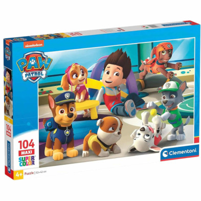 Imagen puzle maxi paw patrol 104 piezas clementon
