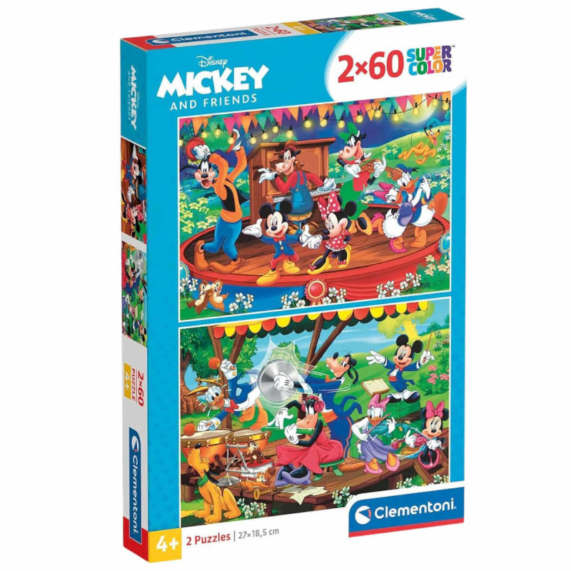 Imagen puzle mickey mouse disney 2x60 piezas clementoni Imagen puzle mickey mouse disney 2x60 piezas clementoni