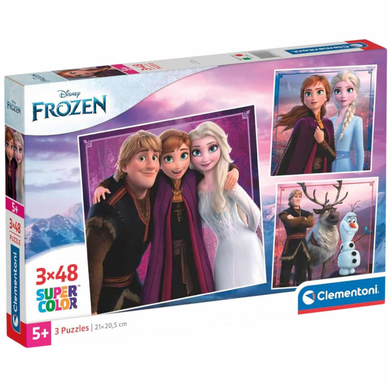 Imagen puzle frozen 3x48 piezas clementoni Imagen puzle frozen 3x48 piezas clementoni