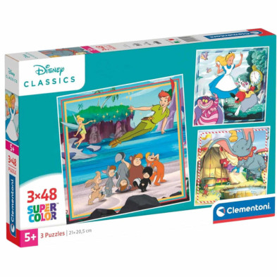 Imagen puzle clásicos disney 3x48 piezas clementoni