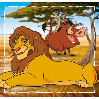 imagen 2 de puzle clásicos disney 3x48 piezas clementoni