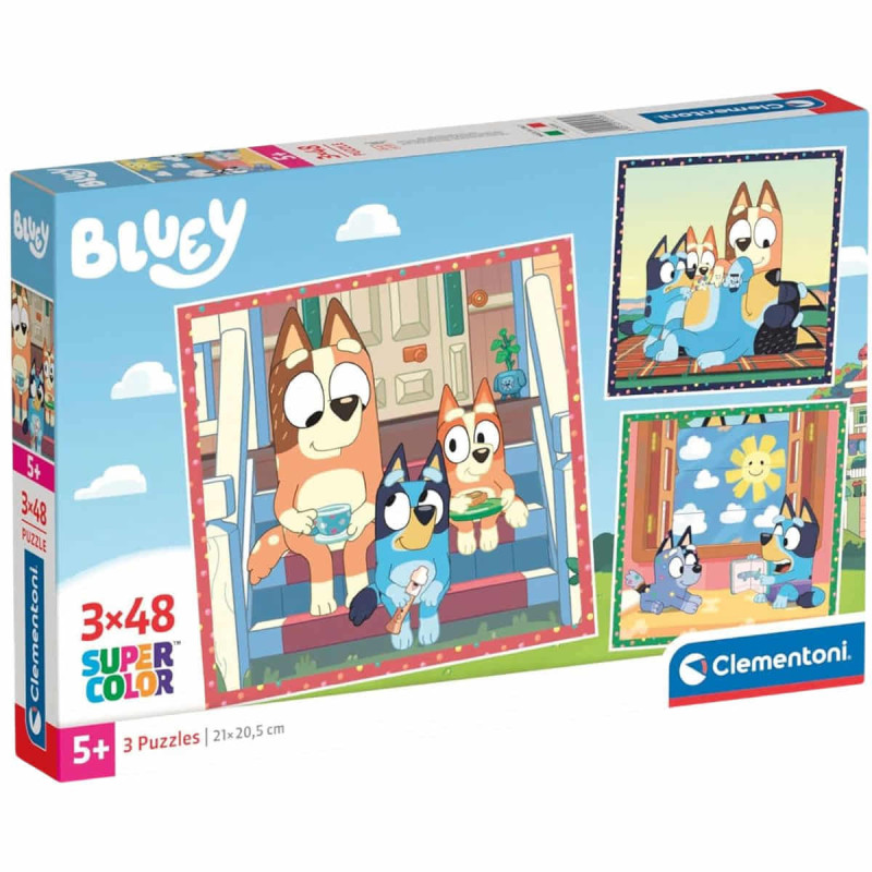 Imagen puzle bluey 3x48 piezas clementoni Imagen puzle bluey 3x48 piezas clementoni