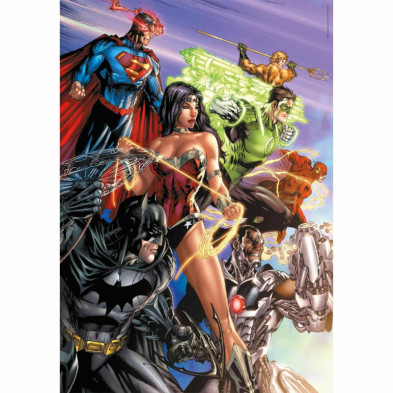 imagen 1 de puzzle dc comics 1000 piezas compact box impossibl