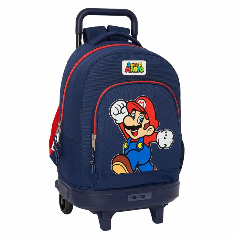 Imagen mochila grande con ruedas super mario world 45cm Imagen mochila grande con ruedas super mario world 45cm