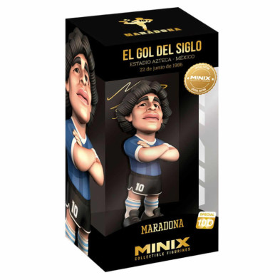 imagen 1 de figura minix maradona goal del siglo 12cm
