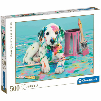 Imagen puzzle divertido dálmata 500 piezas clementoni