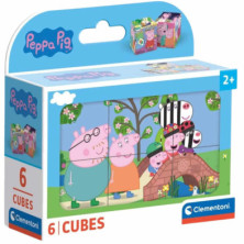 Imagen puzle cubos peppa pig 6 piezas clementoni