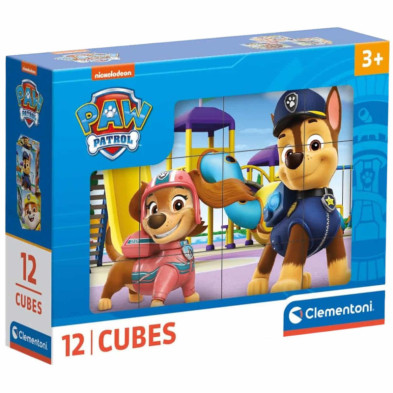 Imagen puzle cubos paw patrol 12 piezas clementoni