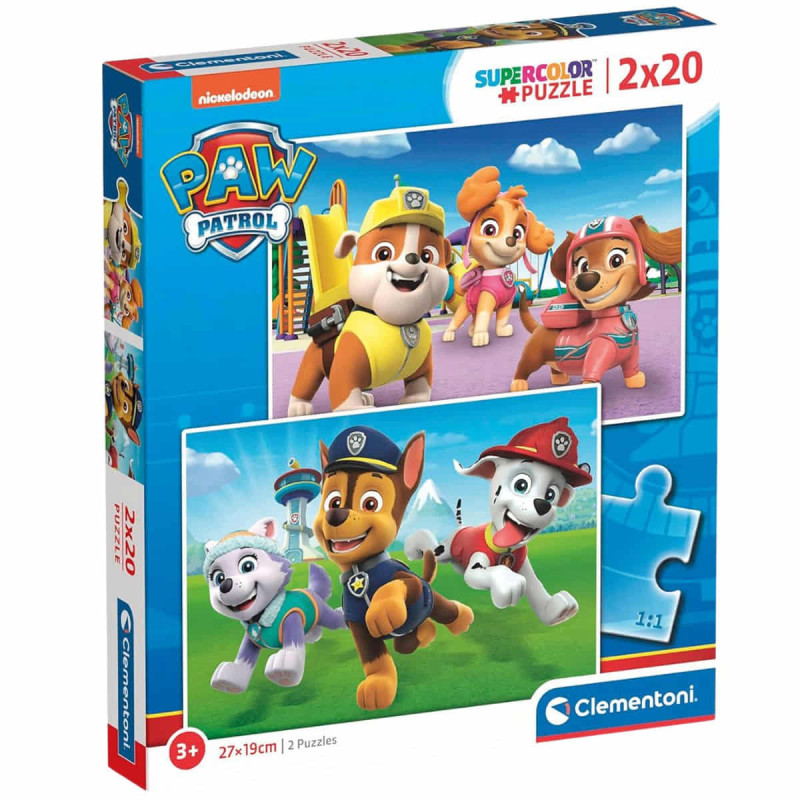 Imagen puzle paw patrol 2x20 piezas clementoni Imagen puzle paw patrol 2x20 piezas clementoni