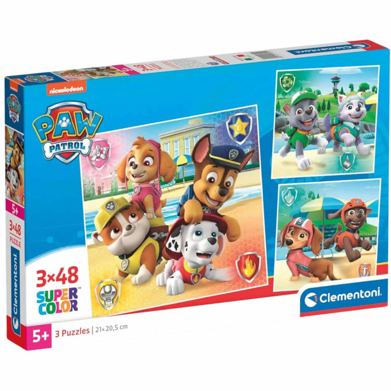 Imagen puzle paw patrol 3x48 piezas clementoni Imagen puzle paw patrol 3x48 piezas clementoni
