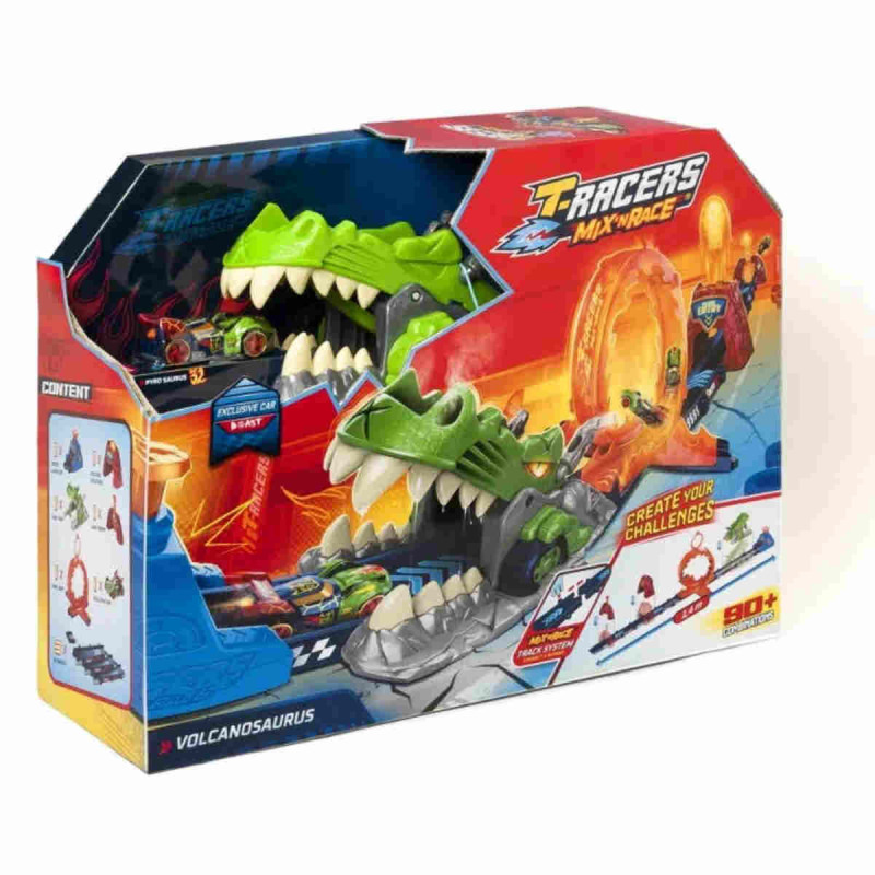 Imagen t-racers mix n race volvanosaurus