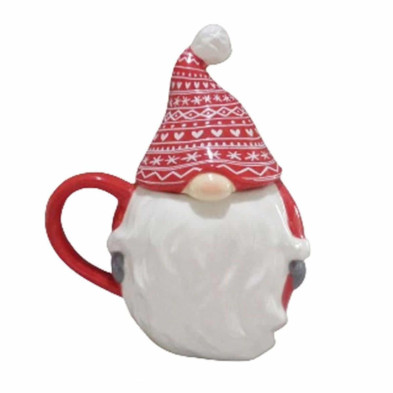 Imagen taza de cerámica 3d gnomo navideño Imagen taza de cerámica 3d gnomo navideño