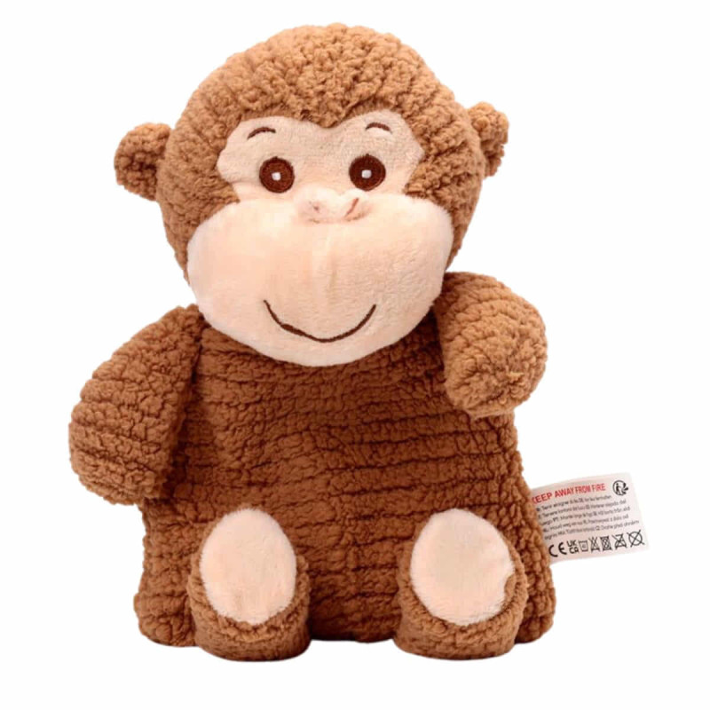 Imagen peluche térmico de semillas microondas mono Imagen peluche térmico de semillas microondas mono