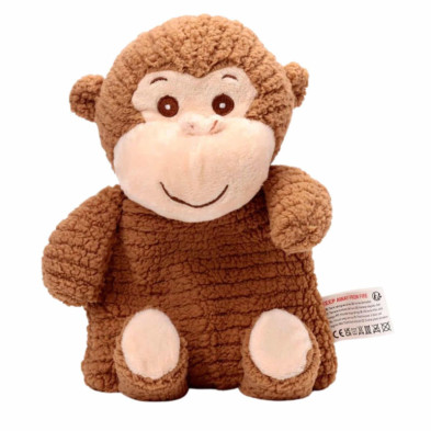 Imagen peluche térmico de semillas microondas mono