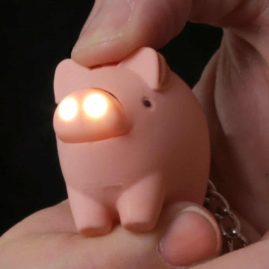 imagen 2 de llavero cerdo con luz y sonidos