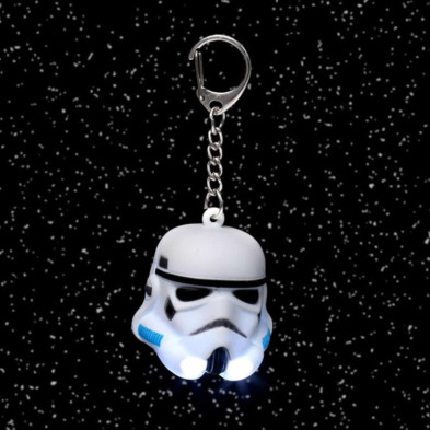 imagen 2 de llavero con luz soldado imperial stormtrooper