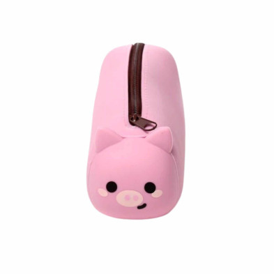 imagen 1 de estuche de silicona con cremallera cerdo