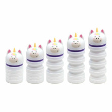 imagen 1 de estuche de silicona con cremallera unicornio