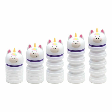 imagen 1 de estuche de silicona con cremallera unicornio