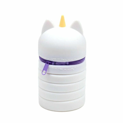 imagen 2 de estuche de silicona con cremallera unicornio