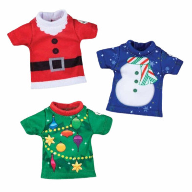 Imagen vestuario pack 3 camiseta navideñas - the elf on t