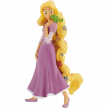 FIGURA DA RAPUNZEL DE 10 CM COM PASCAL DA DISNEY BY BULLYLAND