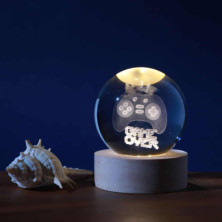 imagen 1 de lámpara bola de cristal 3d tema lets play  8cm
