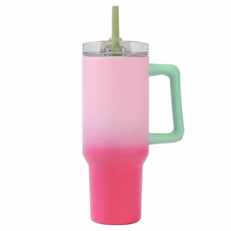 Imagen taza de viaje 1200ml sombreada rosa