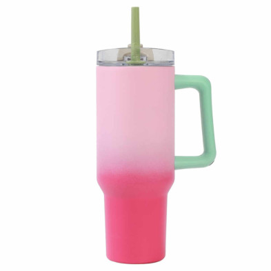 Imagen taza de viaje 1200ml sombreada rosa
