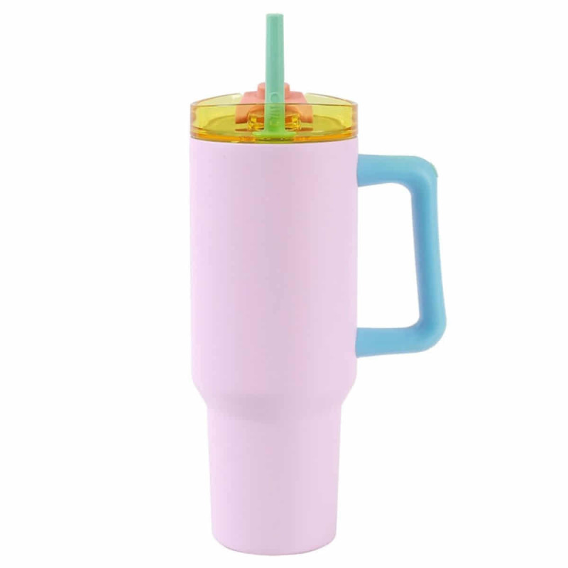 Imagen taza de viaje 1200ml rosa