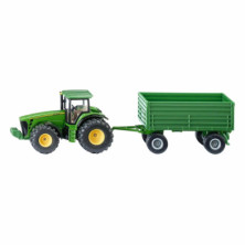 Imagen tractor con remolque john deere 8000