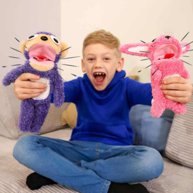 imagen 5 de peluche oso babbling con sonido screamerz 30cm m