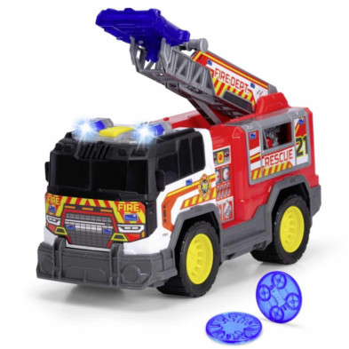 imagen 2 de camion bomberos 30cm con luz y sonido