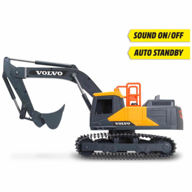 imagen 1 de excavadora volvo radio control con luz y sonido