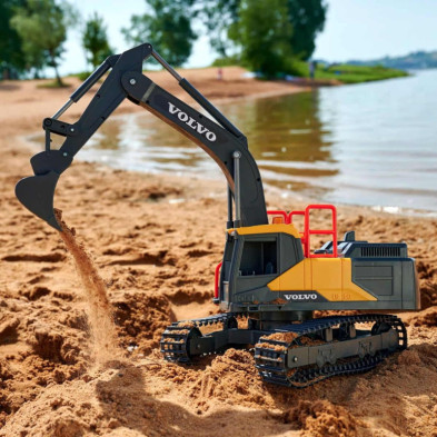 imagen 4 de excavadora volvo radio control con luz y sonido