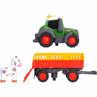 imagen 2 de tractor fendt trailer con animales 30cm