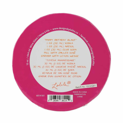 imagen 2 de copa de vino happy birthday blast lolita