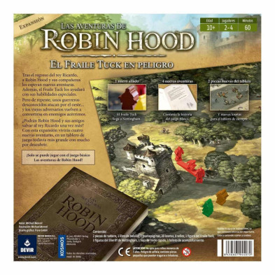 imagen 2 de juego las aventuras de robin hood. el fraile tuk e