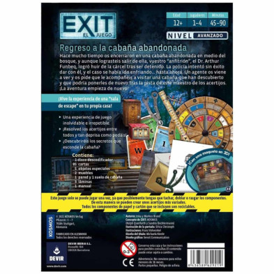 imagen 1 de juego exit el regreso a la cabaña abandonada devir