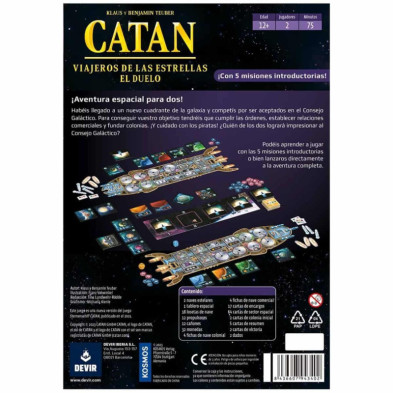 imagen 2 de juego catan viajeros de las estrellas el duelo