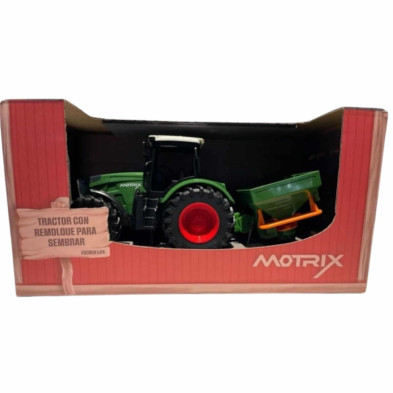 imagen 2 de tractor motrix con remolque para sembrar