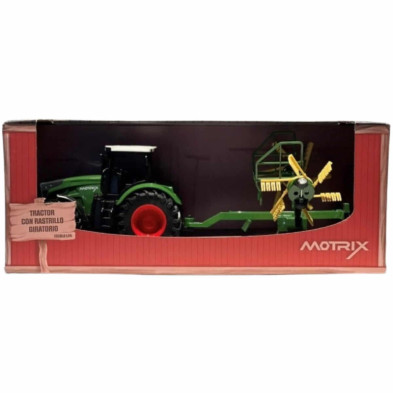 Imagen tractor motrix con rastrillo giratorio