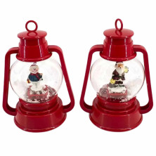 GLOBO DE NEVE MUSICAL COM LED 22 CM - ORNAMENTO DE NATAL CLÁSSICO