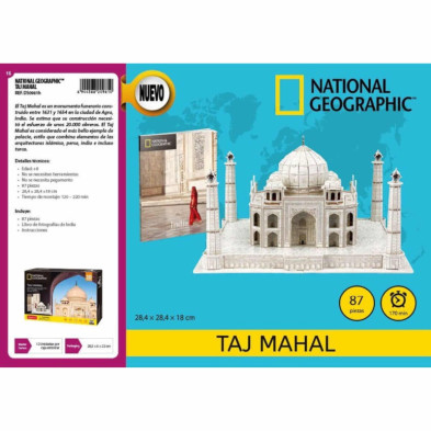 imagen 3 de puzzle 3d taj mahal national geographic