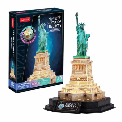 imagen 1 de puzzle 3d estatua de la libertad led