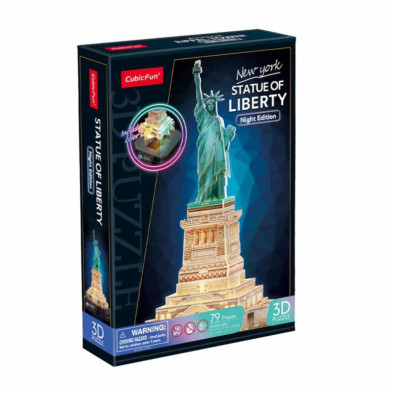 imagen 2 de puzzle 3d estatua de la libertad led
