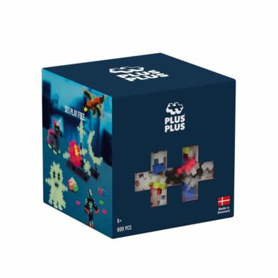 Imagen cubo de piezas brilla en la oscuridad 600 piezas