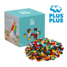 imagen 1 de cubo de piezas arcoiris 600 piezas plus plus
