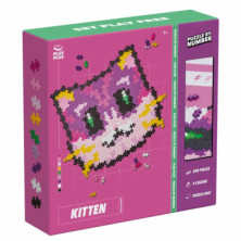 Imagen puzzle by number gatito 500 piezas plus plus